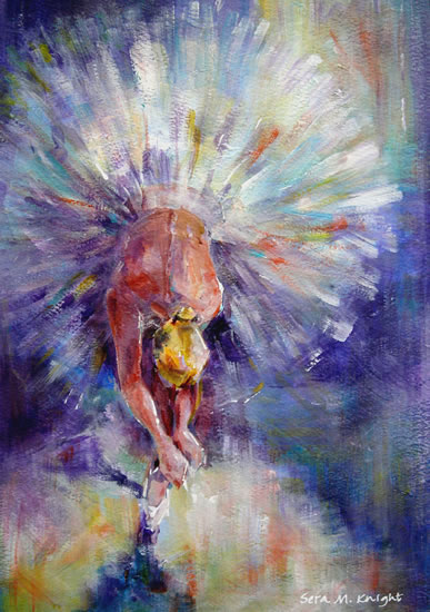 Ballet Dancer - Ballerina adjusting the ribbons of her ballet shoes before dancing