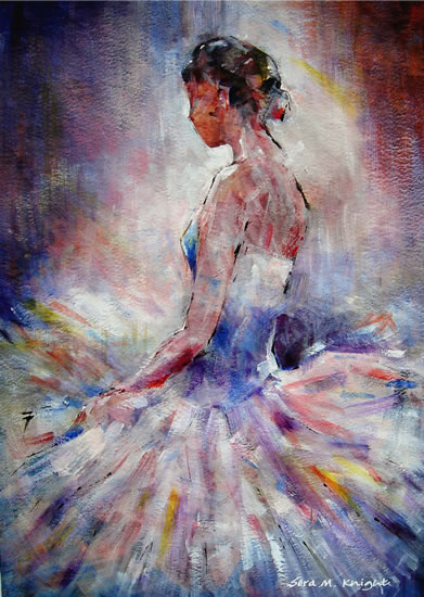 Ballerina Contemplating - Fine Art Print - Ballet & Dance Collection of Paintings